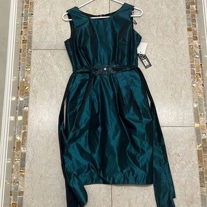NWT Alex Evenings Teal Party Dress